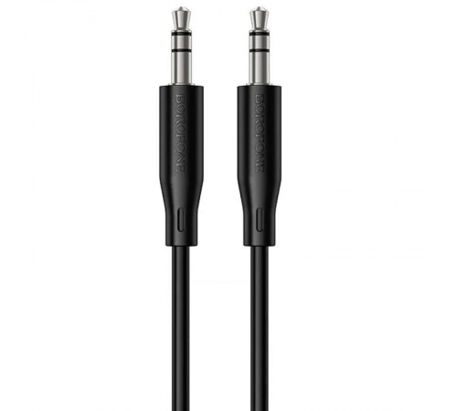Аудіо кабель Aux Borofone BL25 Nice (1m) Black