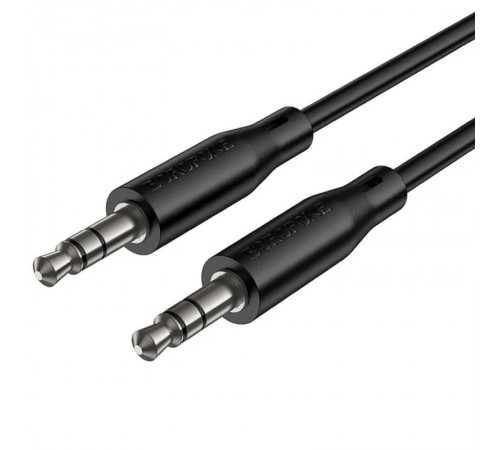 Аудіо кабель Aux Borofone BL25 Nice (1m) Black