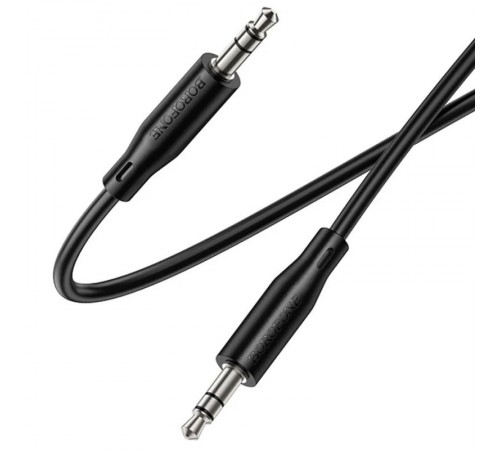 Аудіо кабель Aux Borofone BL25 Nice (1m) Black
