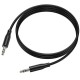 Аудіо кабель Aux Borofone BL25 Nice (1m) Black
