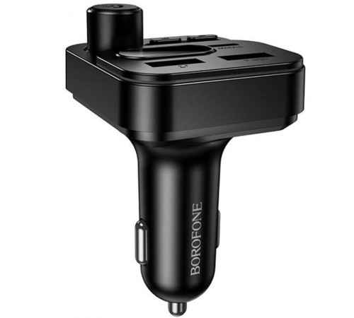 АЗП FM модулятор Borofone BC61 Ocean 45W (1USB-A/1C) Black