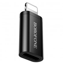 Перехідник Borofone BV26A Lightning Male to Type-C Female USB2.0 Black