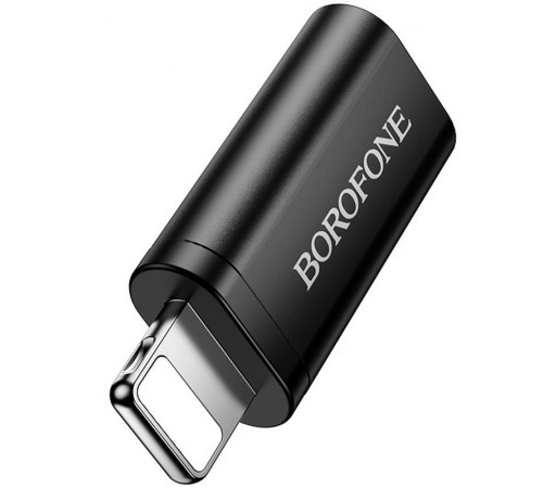 Перехідник Borofone BV26A Lightning Male to Type-C Female USB2.0 Black