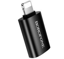 Перехідник Borofone BV26 Lightning Male to USB Female USB2.0 Black