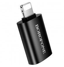 Перехідник Borofone BV26 Lightning Male to USB Female USB2.0 Black