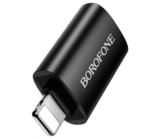 Перехідник Borofone BV26 Lightning Male to USB Female USB2.0 Black