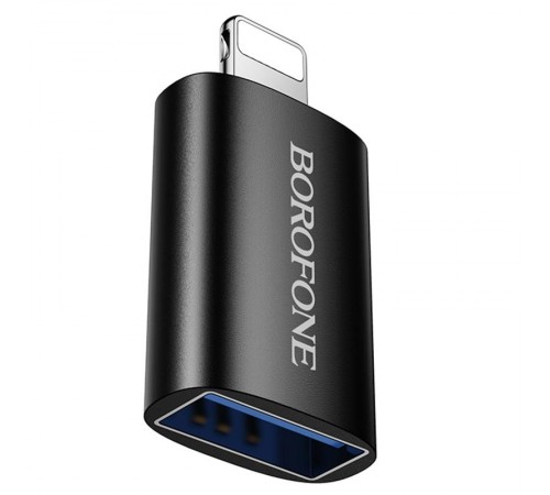 Перехідник Borofone BV26 Lightning Male to USB Female USB2.0 Black