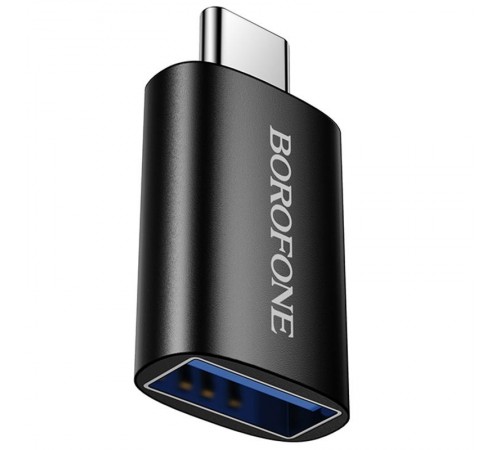 Перехідник Borofone BV26C Type-C Male to USB Female USB3.0 Black