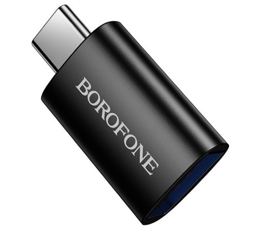 Перехідник Borofone BV26C Type-C Male to USB Female USB3.0 Black