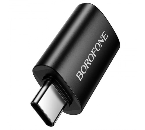 Перехідник Borofone BV26C Type-C Male to USB Female USB3.0 Black