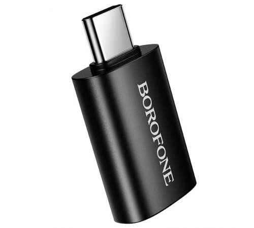 Перехідник Borofone BV26C Type-C Male to USB Female USB3.0 Black