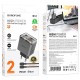 МЗП Borofone BN21 Lena PD40W+QC3.0 (2USB-C) + кабель Type-C to Type-C Metal gray