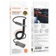 Bluetooth аудіо ресивер Borofone BC56 Peaceful with cable Metal gray