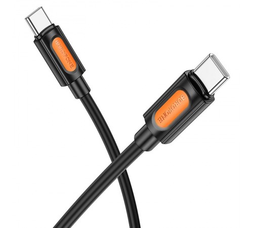 Дата кабель Borofone BX114 Structure Type-C to Type-C 60W (1m) Black