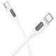 Дата кабель Borofone BX114 Structure Type-C to Type-C 60W (1m) White