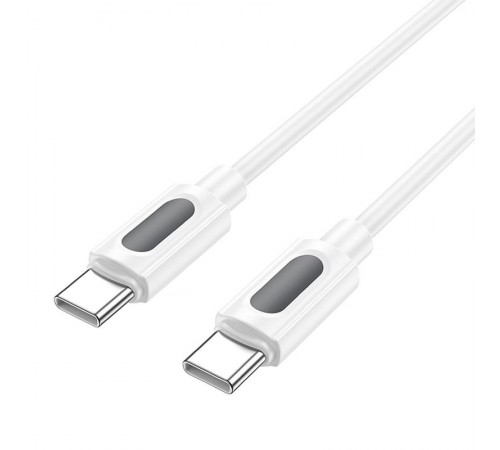 Дата кабель Borofone BX114 Structure Type-C to Type-C 60W (1m) White