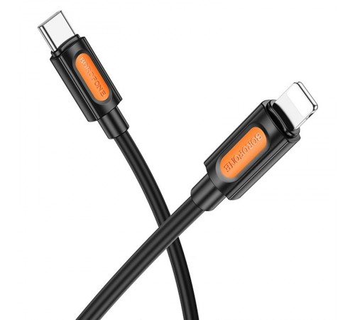 Дата кабель Borofone BX114 Structure Type-C to Lightning 27W (1m) Black