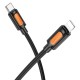 Дата кабель Borofone BX114 Structure Type-C to Lightning 27W (1m) Black