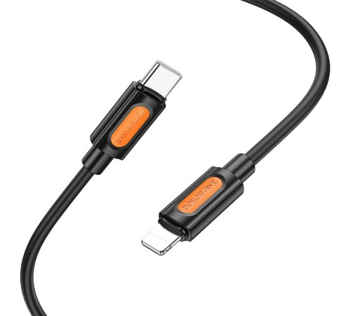 Дата кабель Borofone BX114 Structure Type-C to Lightning 27W (1m) Black