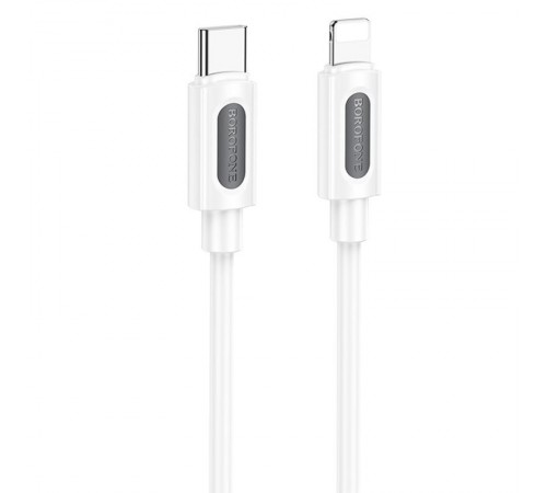 Дата кабель Borofone BX114 Structure Type-C to Lightning 27W (1m) White