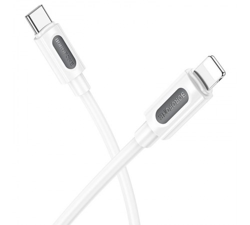Дата кабель Borofone BX114 Structure Type-C to Lightning 27W (1m) White