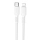 Дата кабель Borofone BX116 Certain Type-C to Lightning 27W (1m) White