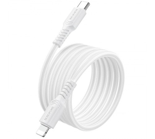Дата кабель Borofone BX116 Certain Type-C to Lightning 27W (1m) White