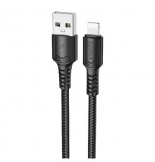 Дата кабель Borofone BX116 Certain USB to Lightning 2.4A (1m) Black
