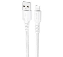 Дата кабель Borofone BX116 Certain USB to Lightning 2.4A (1m) White