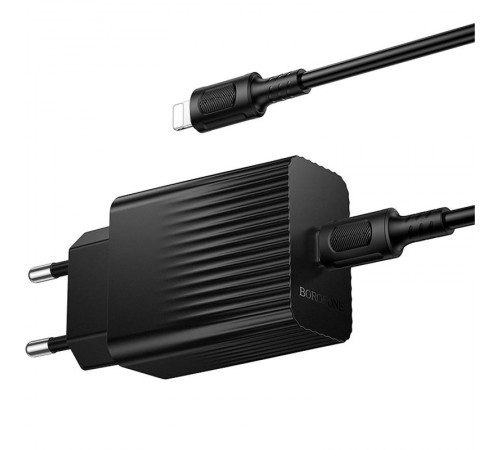 МЗП Borofone BAS73A Source PD20W (1USB-C) + кабель Type-C to Lightning Black