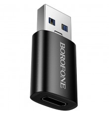 Перехідник Borofone BV26B USB Male to Type-C Female USB3.0 Black