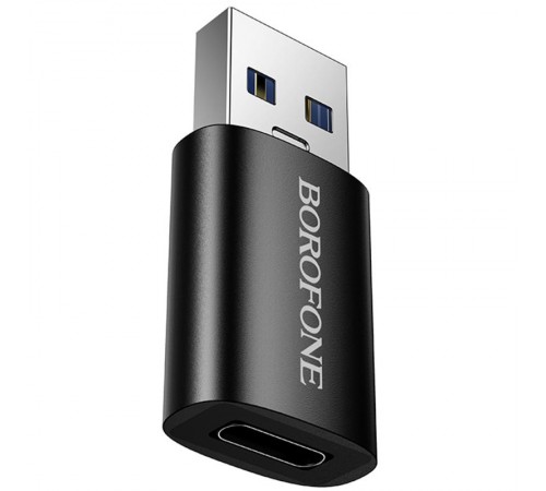 Перехідник Borofone BV26B USB Male to Type-C Female USB3.0 Black