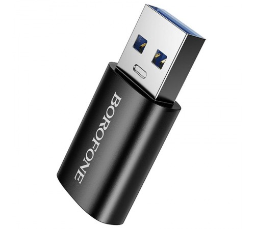 Перехідник Borofone BV26B USB Male to Type-C Female USB3.0 Black