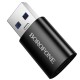 Перехідник Borofone BV26B USB Male to Type-C Female USB3.0 Black