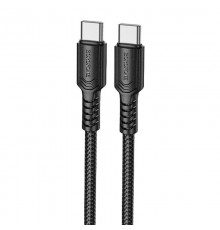 Дата кабель Borofone BX116 Certain Type-C to Type-C 60W (1m) Black