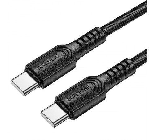 Дата кабель Borofone BX116 Certain Type-C to Type-C 60W (1m) Black