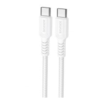 Дата кабель Borofone BX116 Certain Type-C to Type-C 60W (1m) White