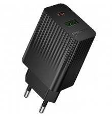 МЗП Borofone BAS76A Source PD30W+QC3.0  (1USB-A/1C) Black
