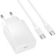 МЗП Borofone BAS75A Source PD30W (1USB-C) + кабель Type-C to Type-C White