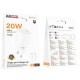 МЗП Borofone BA103A Pudding PD20W (1USB-C) + кабель Type-C to Type-C White