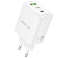 МЗП Borofone BN32 Cargador PD65W (1USB-A/2C) White