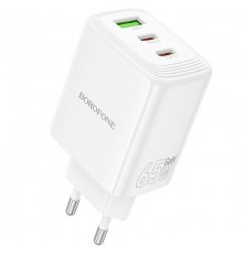 МЗП Borofone BN32 Cargador PD65W (1USB-A/2C) White