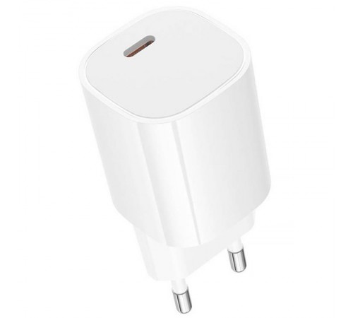 МЗП Borofone BA103A Pudding PD20W (1USB-C) + кабель Type-C to Lightning White