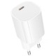 МЗП Borofone BA103A Pudding PD20W (1USB-C) + кабель Type-C to Lightning White