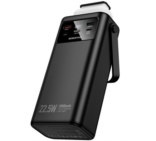 Портативний ЗП Power Bank Borofone BJ65 High 22.5W+PD20W with cable 30000 mAh Black