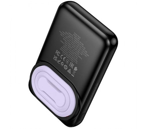 Портативний ЗП Power Bank Borofone BJ83 Ocean 22.5W+PD20W з БЗП 10000 mAh Black