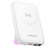 Портативний ЗП Power Bank Borofone BJ83 Ocean 22.5W+PD20W з БЗП 10000 mAh White