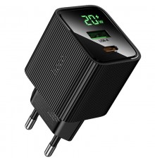 МЗП Hoco CS83A Excellent with digital display PD20W+QC3.0 (1USB-A/1C) Black