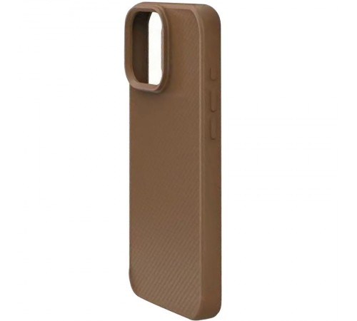 TPU чохол Carbon Protective with Magsafe для Apple iPhone 14 Pro (6.1") Coffee