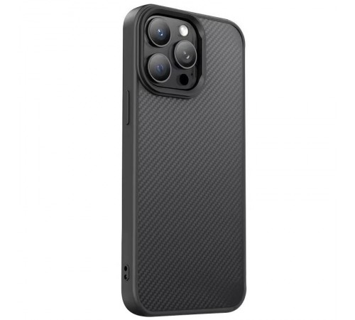 TPU чохол Carbon Protective with Magsafe для Apple iPhone 15 Pro Max (6.7") Black